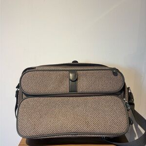 Samsonite Tan and Black tweed Bag